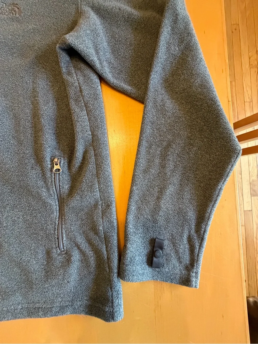The North Face Gray Full-Zip Fleece Jacket